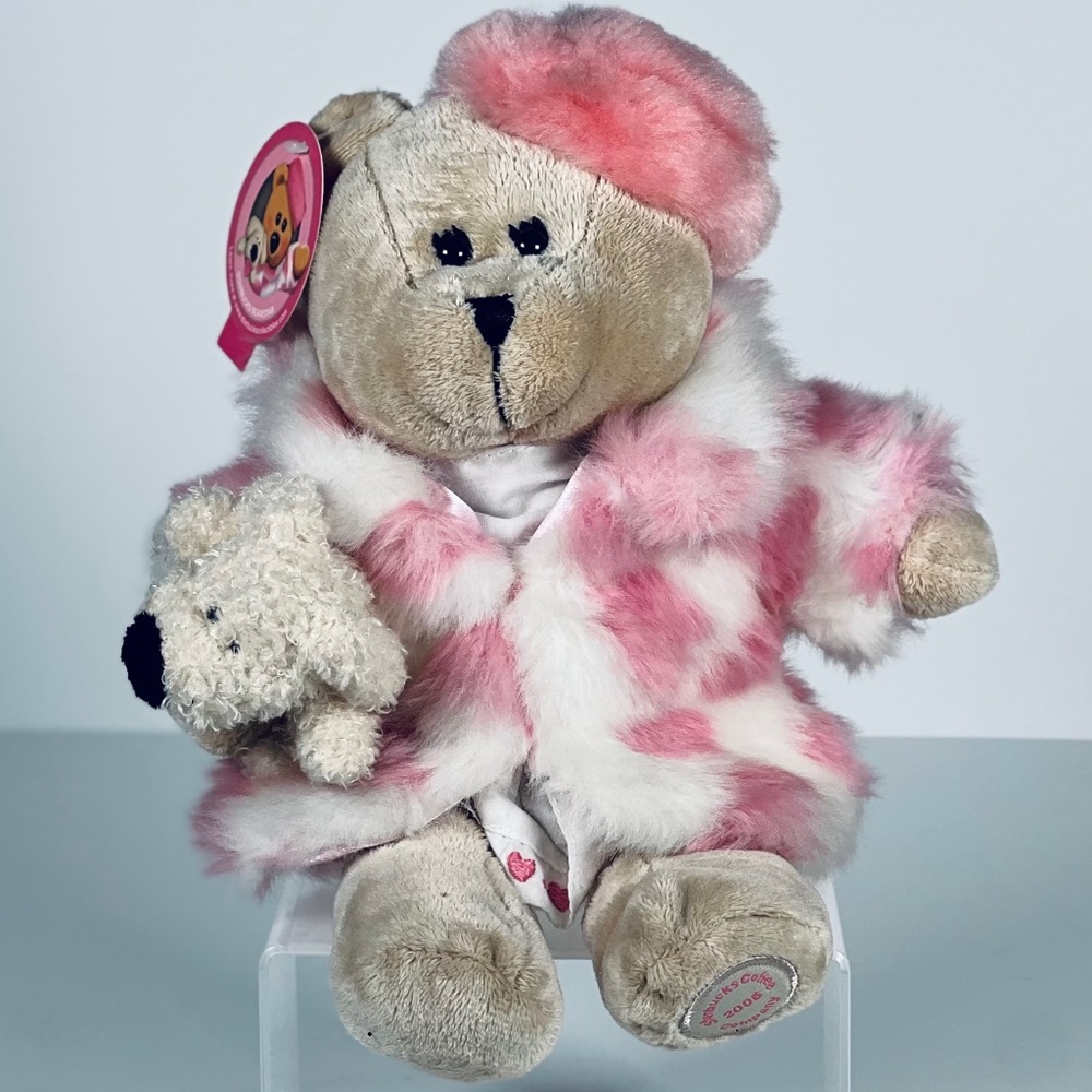 Collectible Sweetheart Bear w/Dog Starbucks Coffee 2006 Bearista 46th Ed NEW